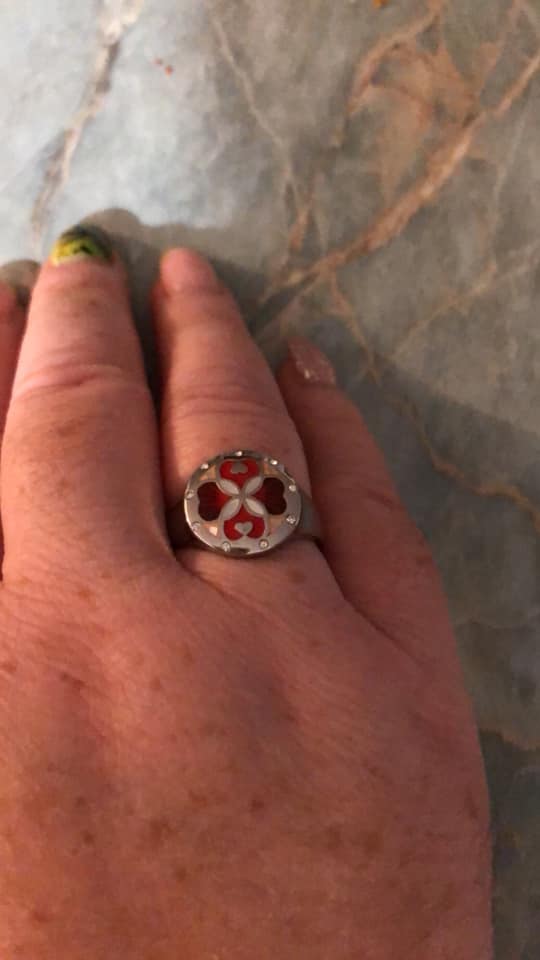 Photo bague Trifogletta Rosso