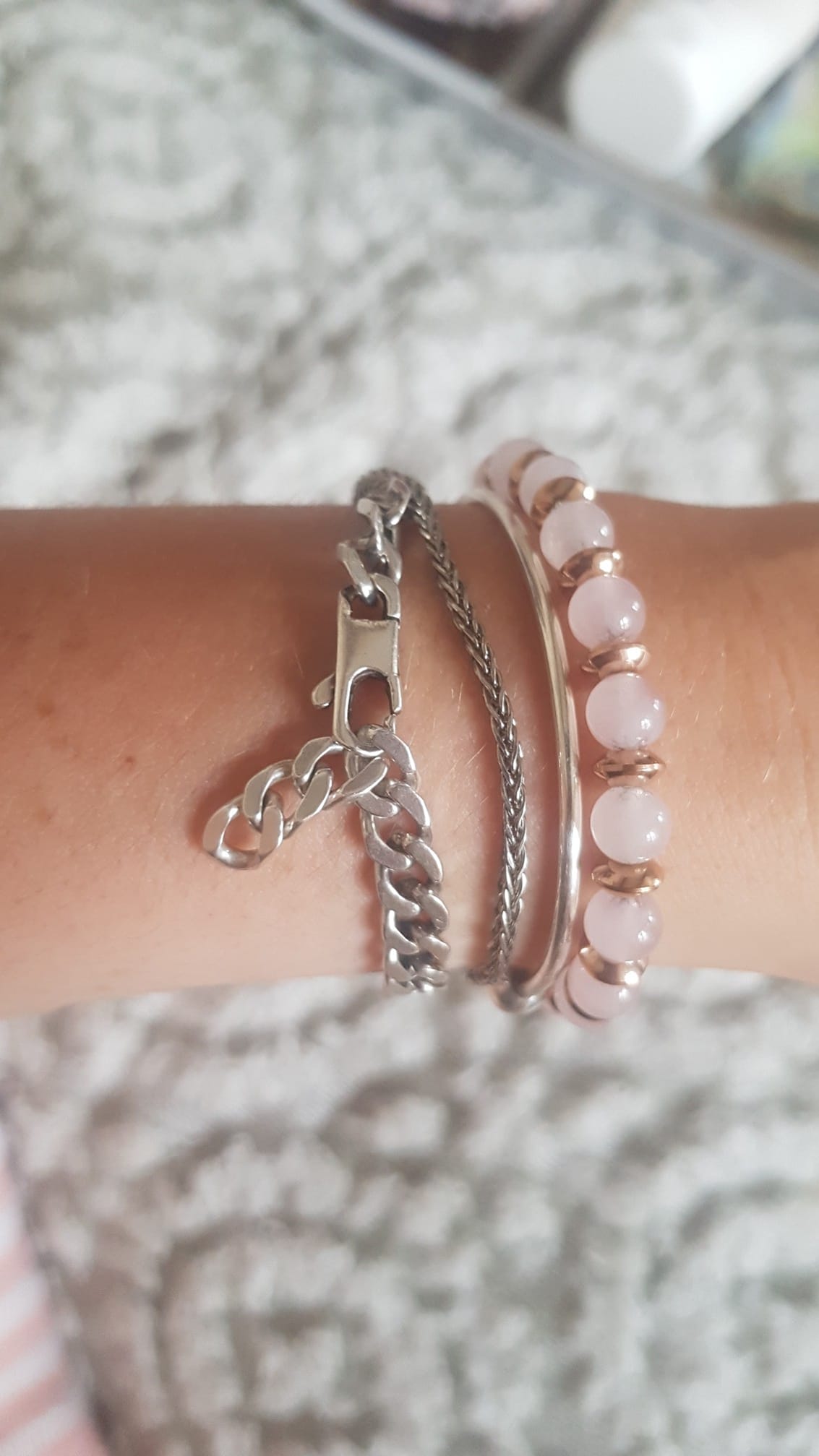 Photo bracelet Quartz Rose