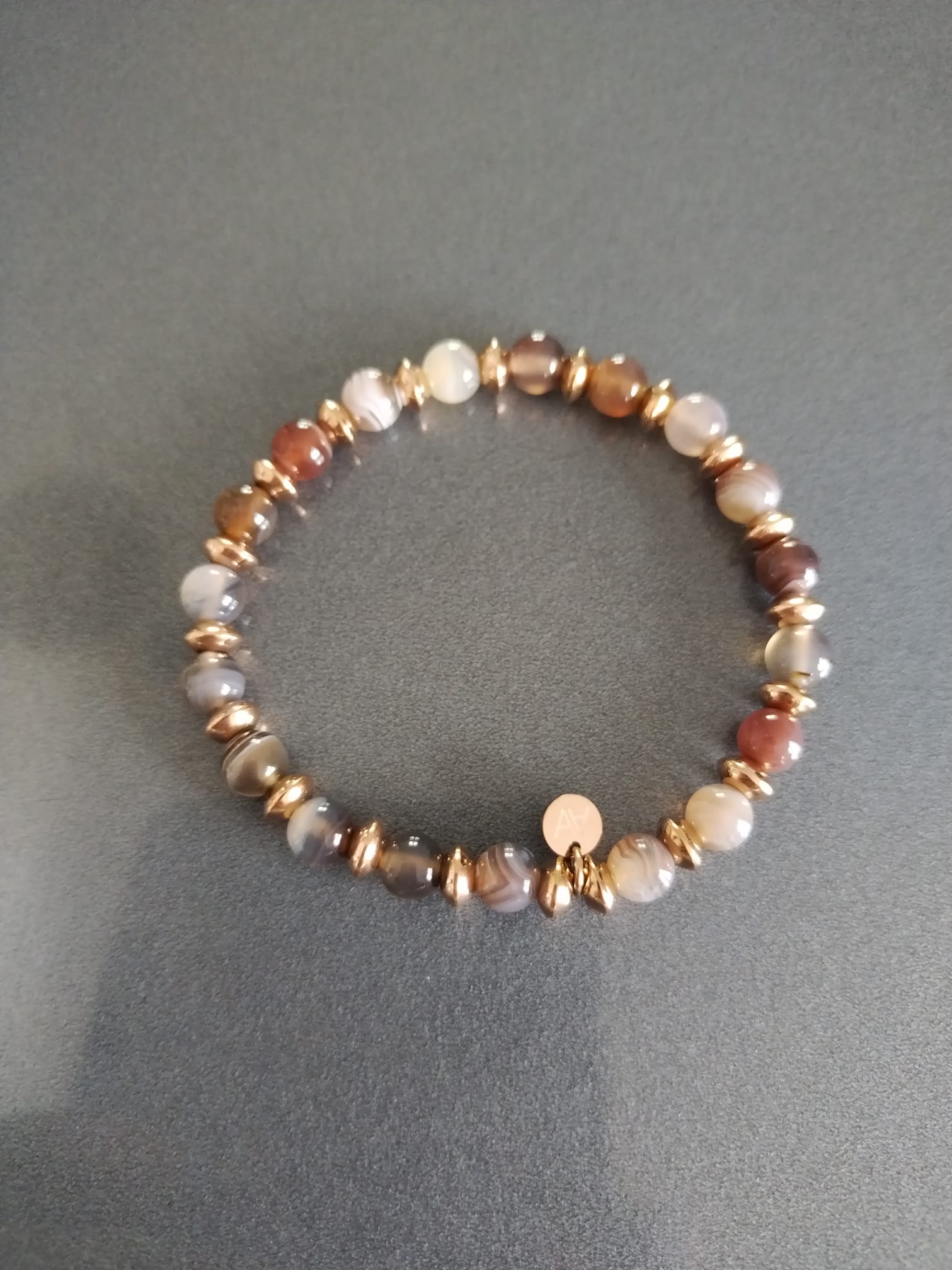 Photo bracelet Agate du Botswana