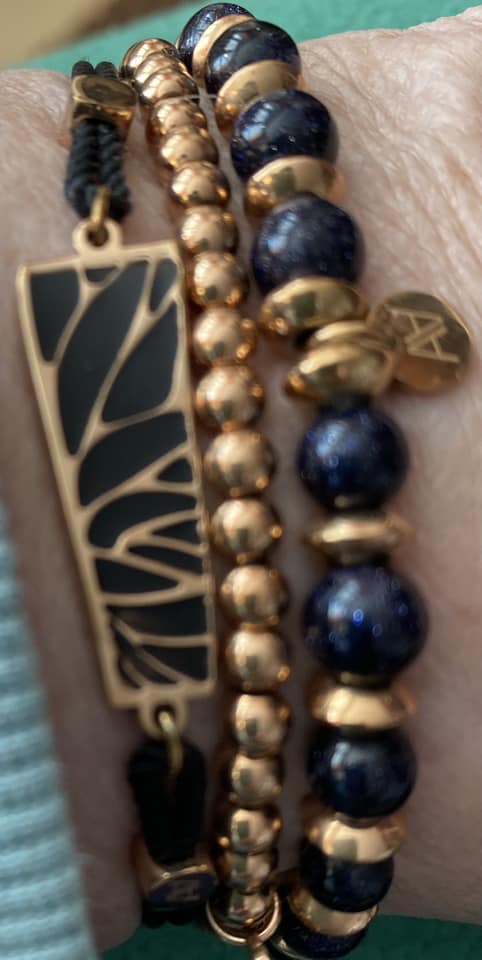 Photo bracelet Blue Goldstone