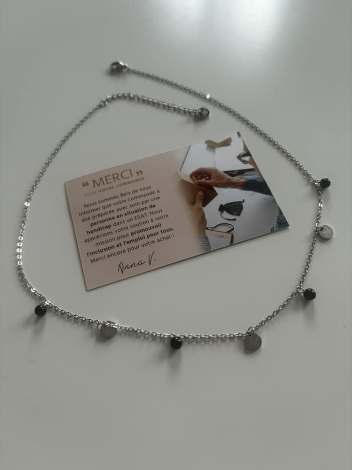 Photo pendentif Acier argenté inoxydable