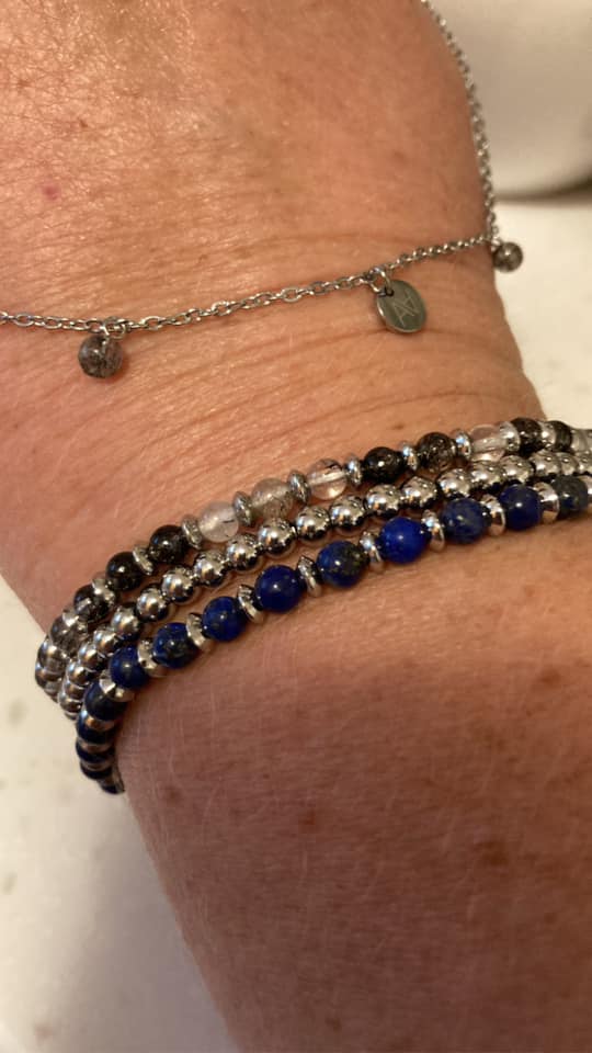 Photo bracelet Quartz rutile tourmaline