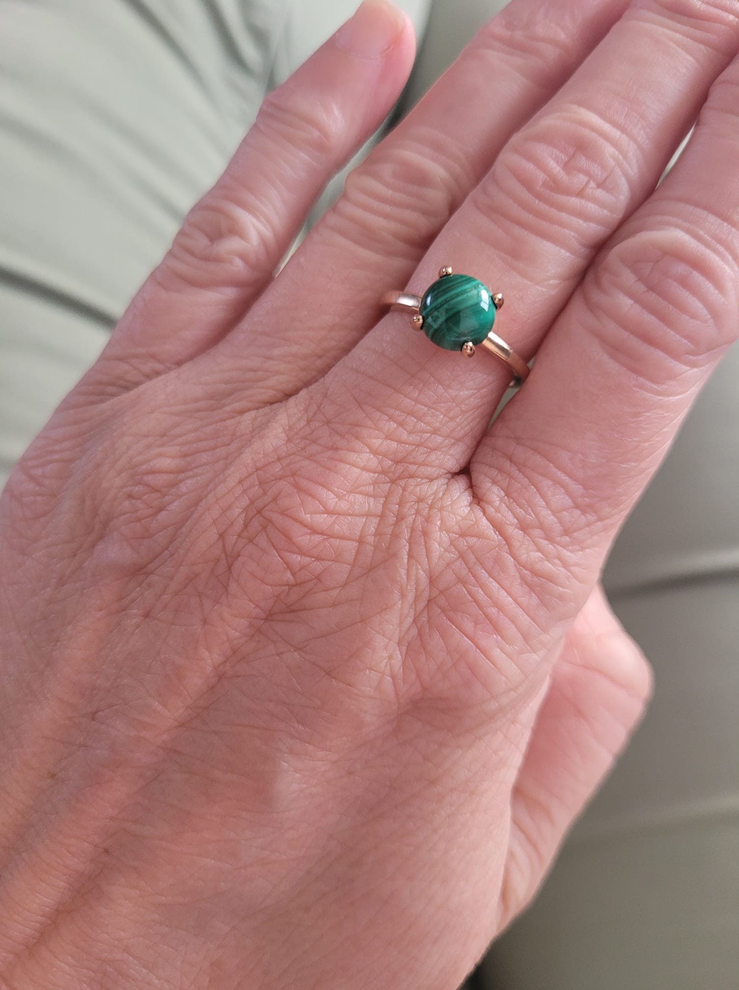 Photo bague Malachite