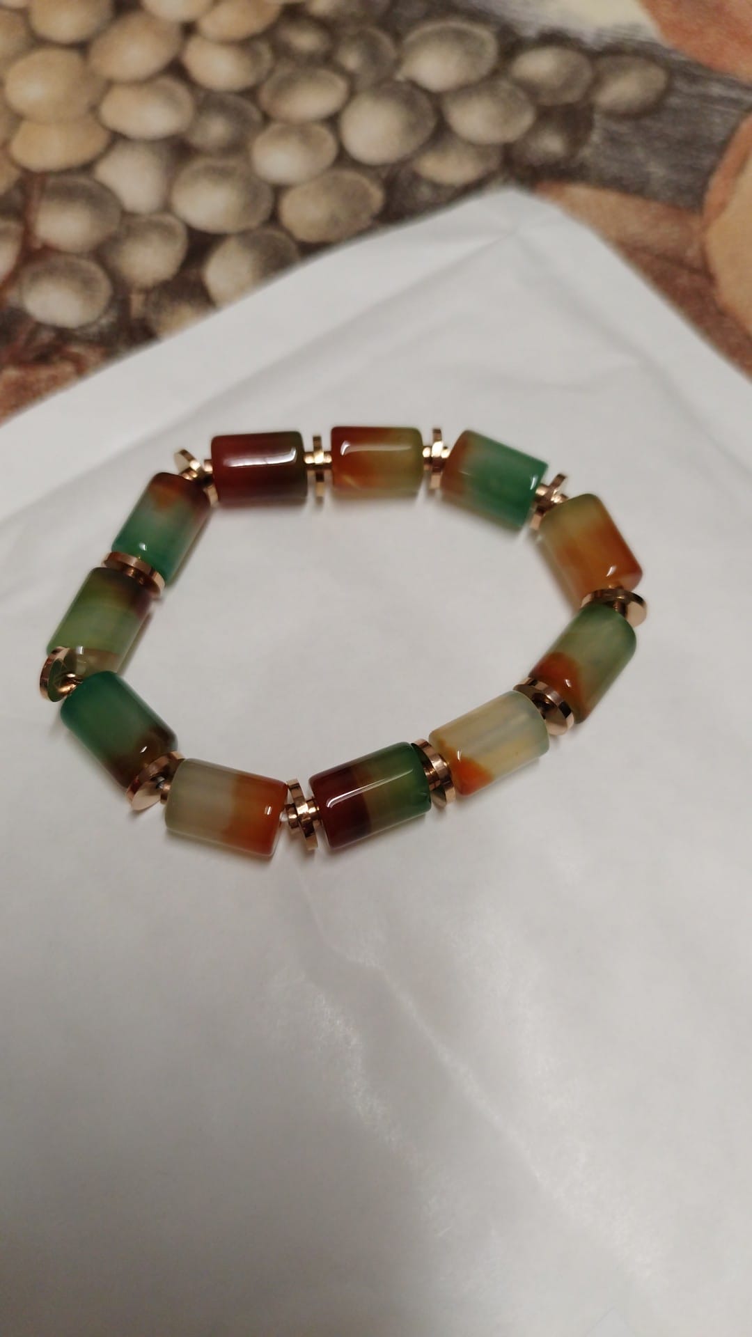 Photo bracelet Agate de paon