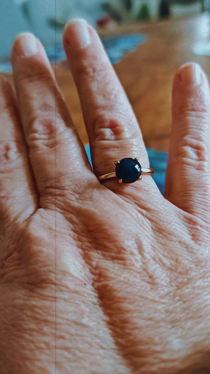 Photo bague Oeil de tigre bleu