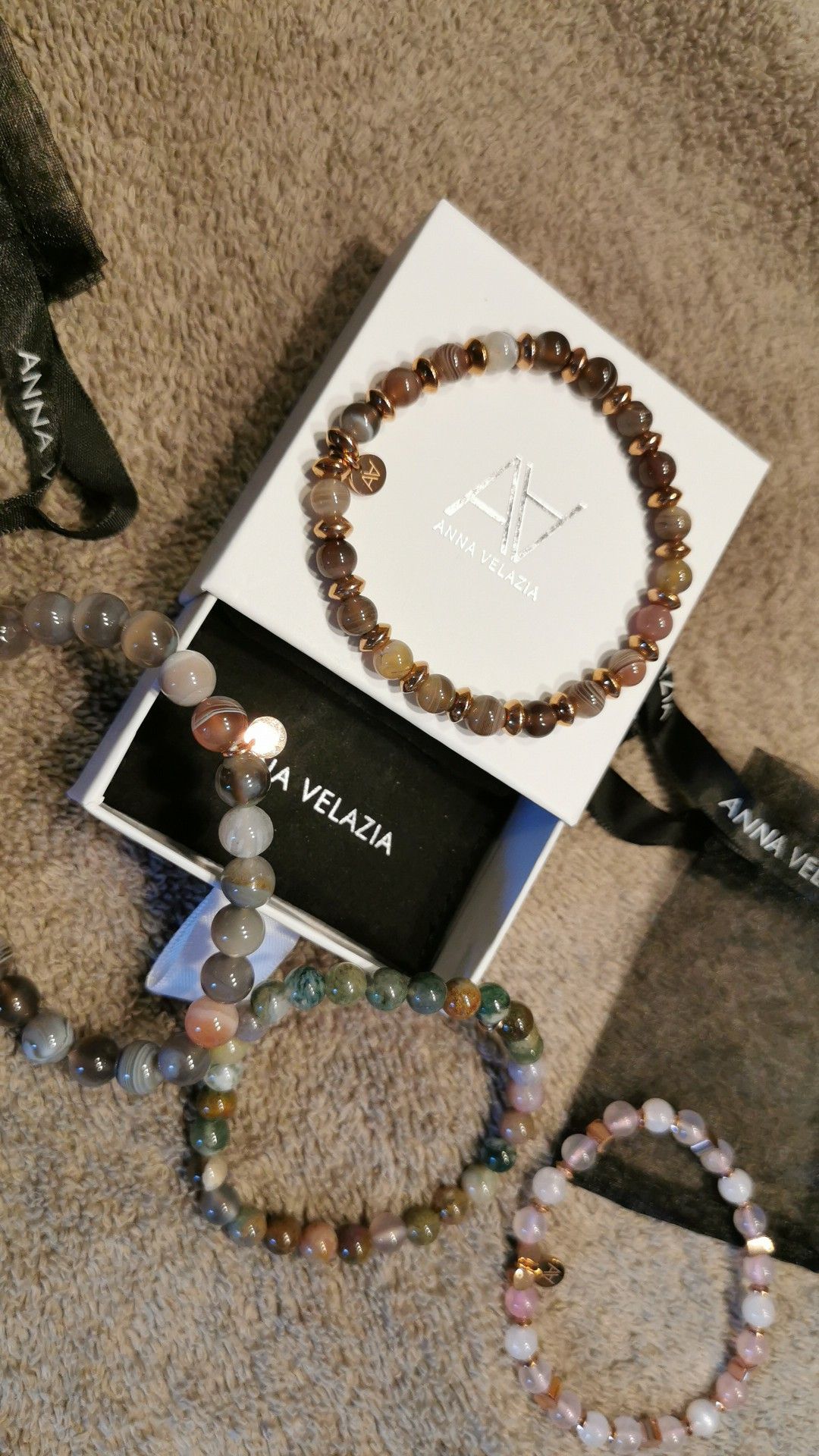 Photo bracelet Agate du Botswana