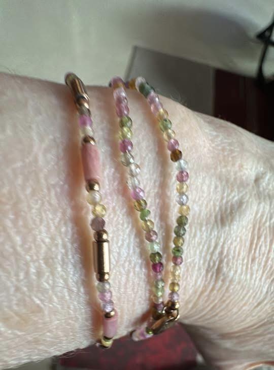 Photo bracelet Tourmaline multicouleur