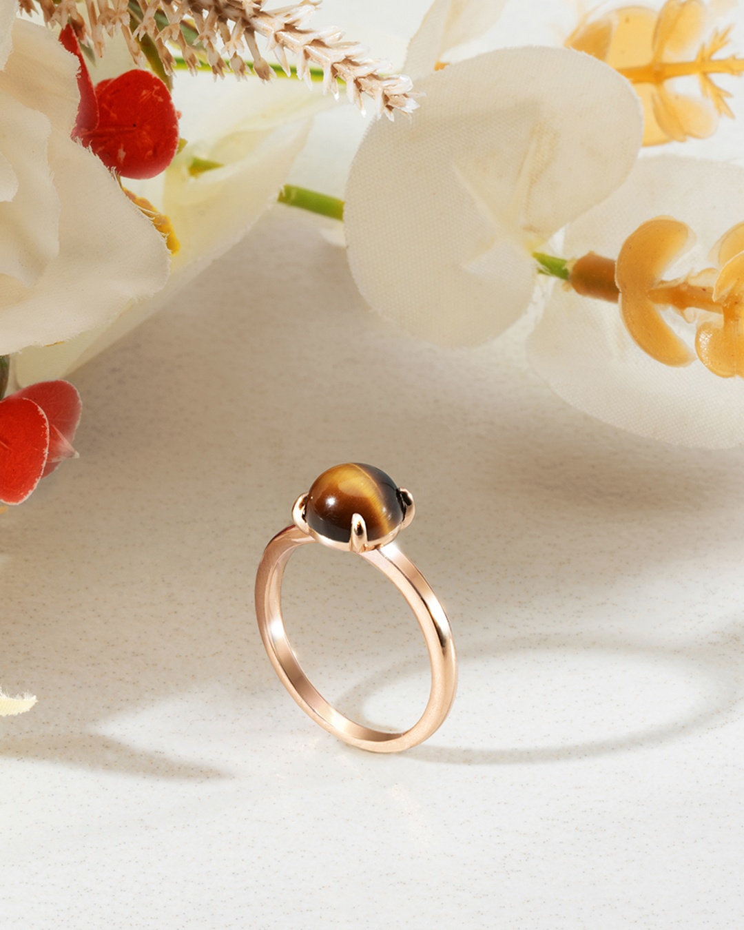 Bague en Œil de tigre pierres naturelles Anna Velazia