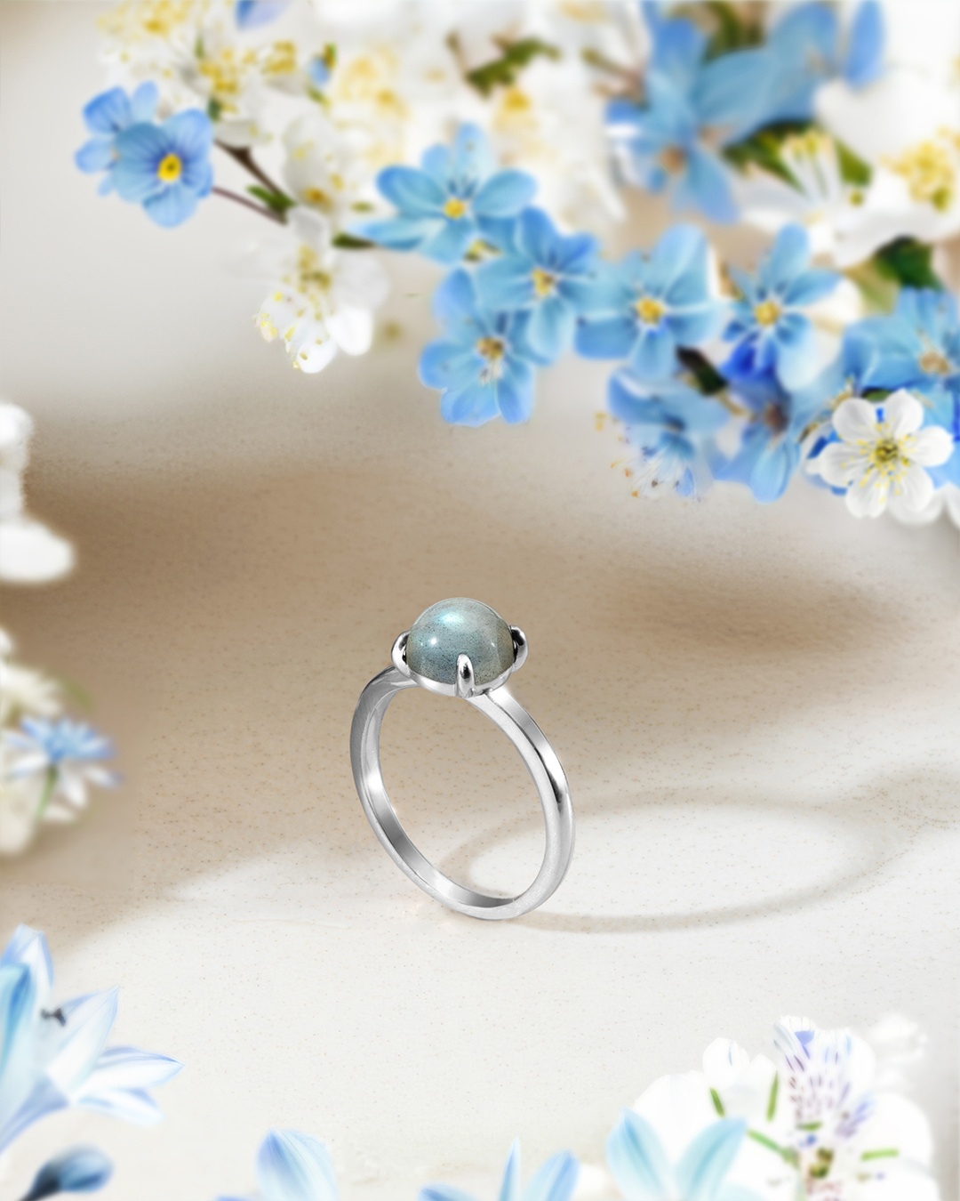 Packshot Bague Labradorite  Orettia