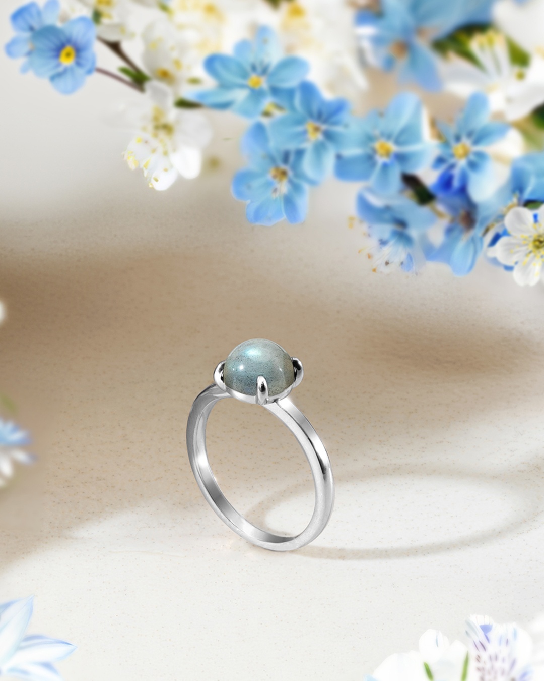 Packshot Bague Labradorite  Orettia