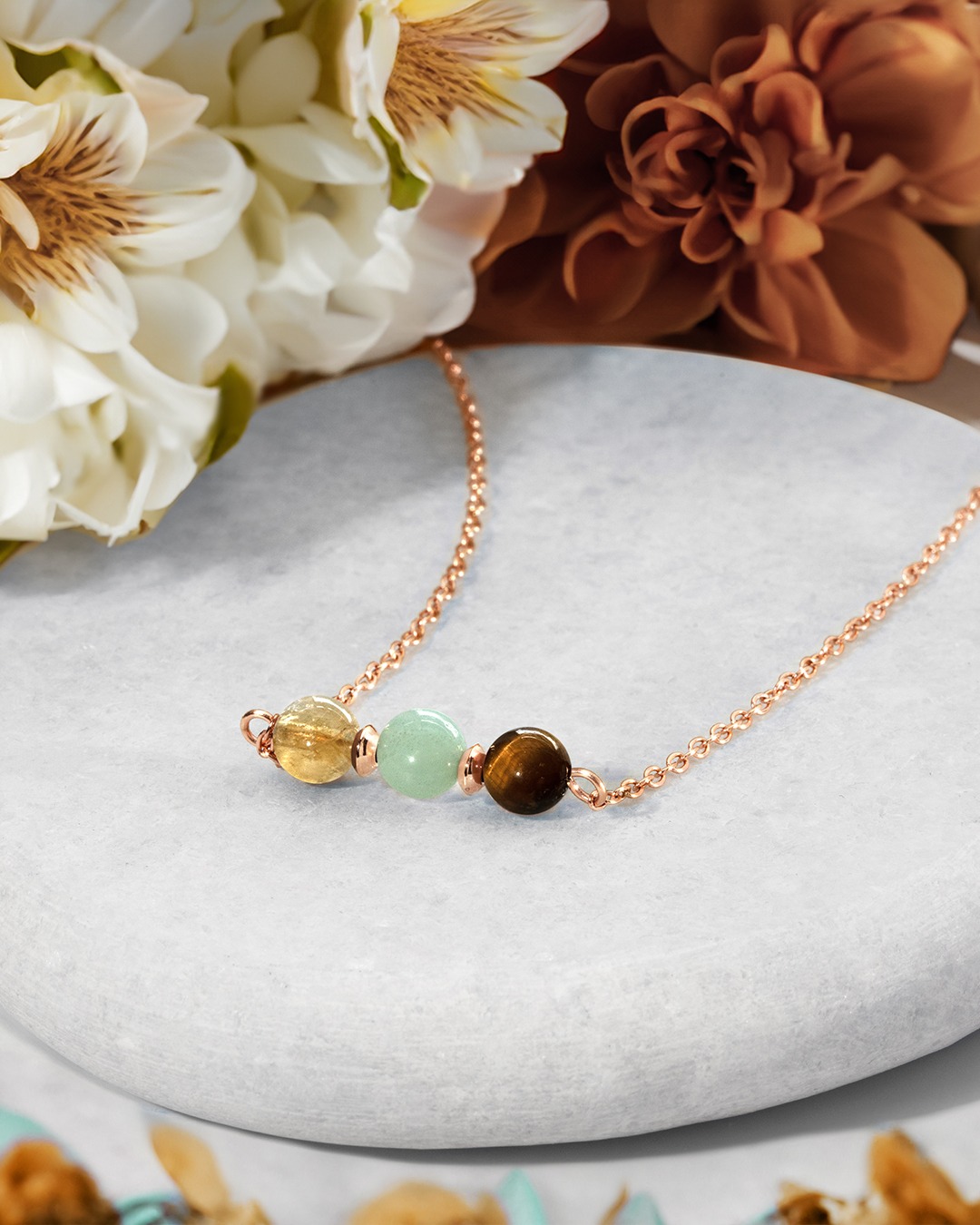 Packshot Pendentif Lithothérapie Confiance et équilibre intérieur 