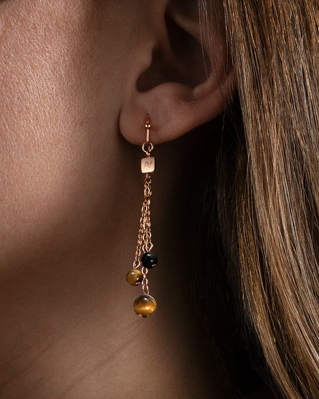 Boucle d'oreilles Lithothérapie Protection