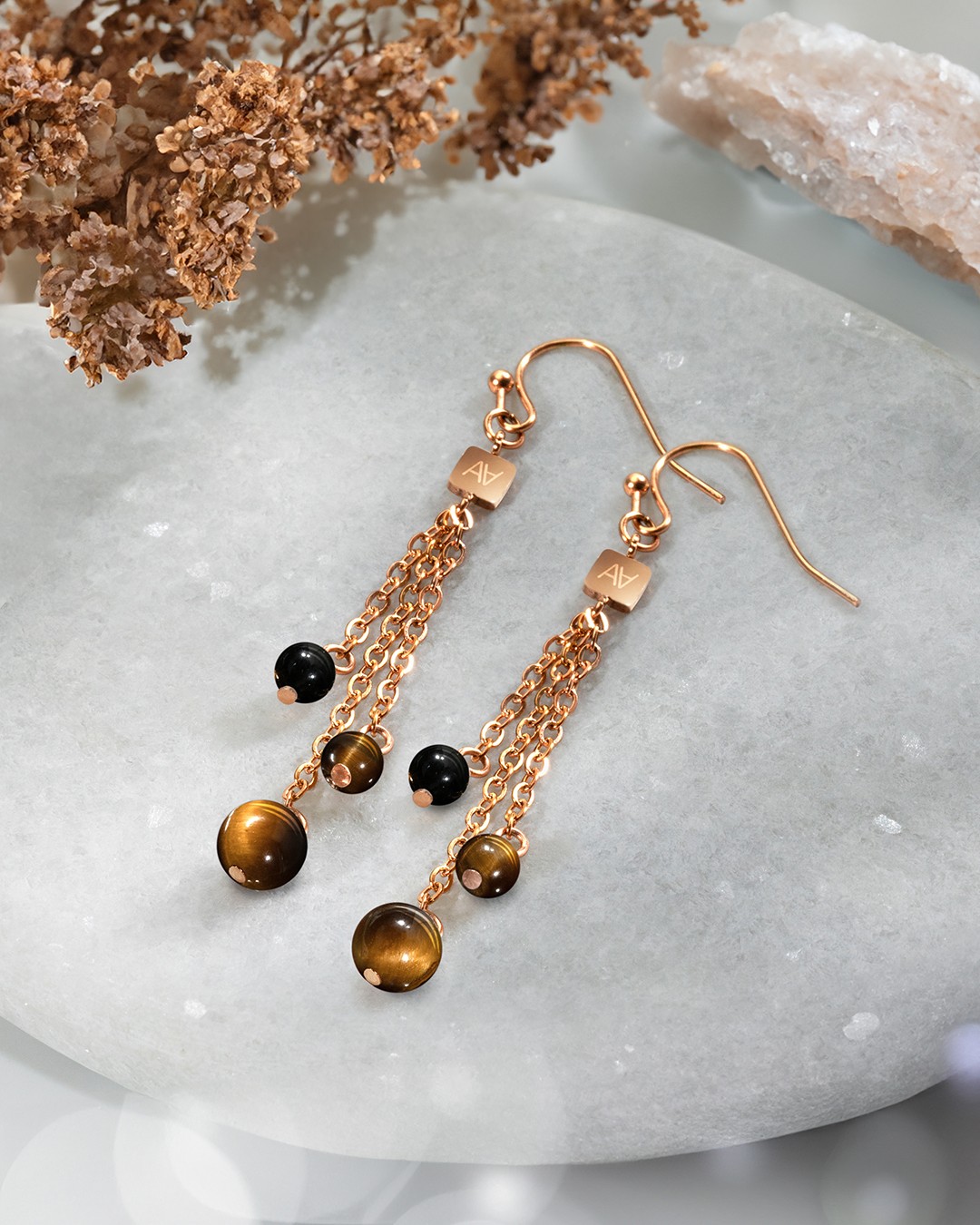 Boucle d'oreilles Lithothérapie Protection