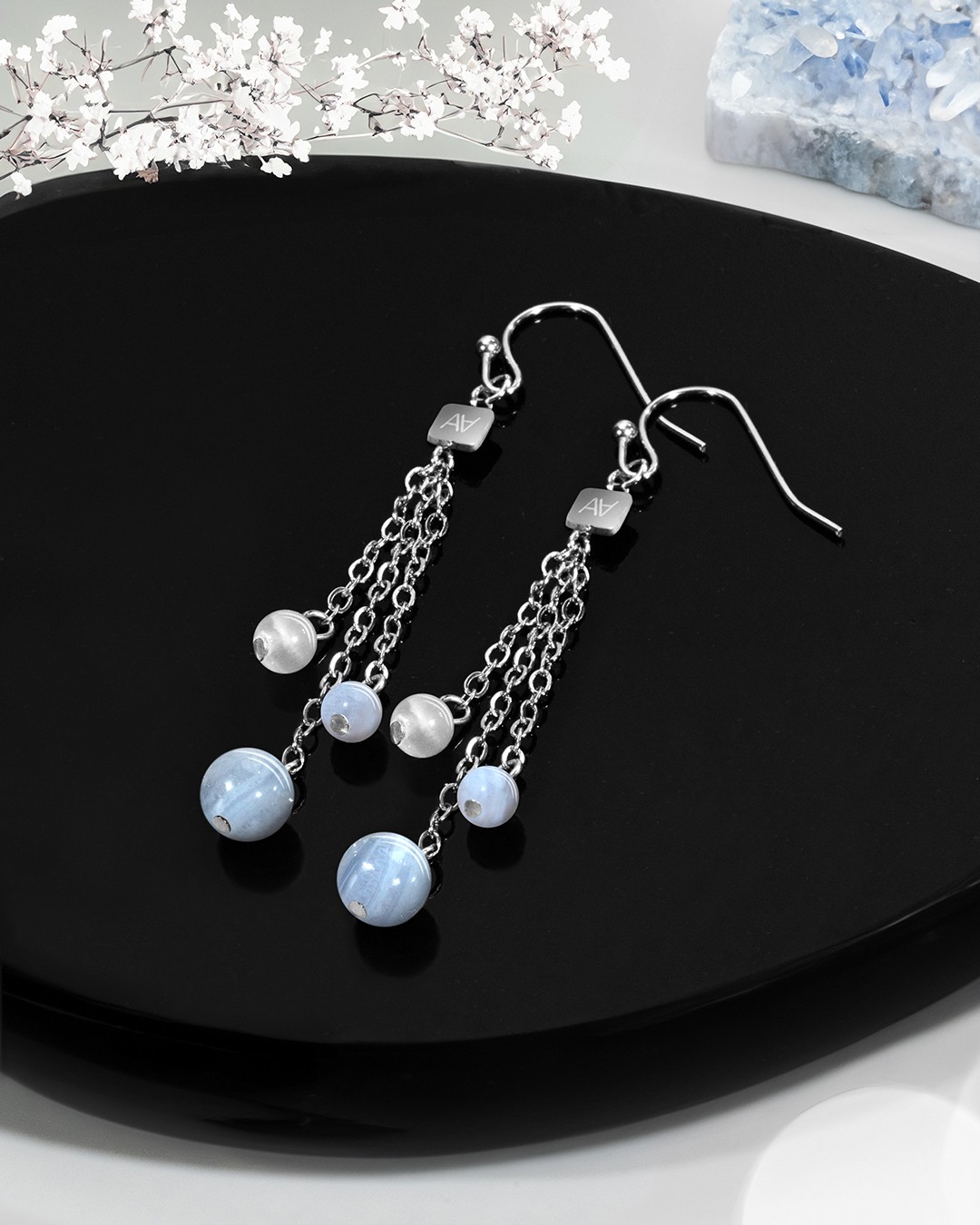 Boucle d'oreilles Lithothérapie Stabilité émotionnelle