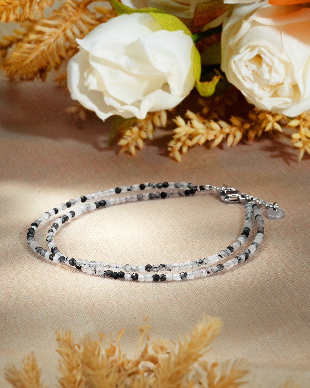 Bracelet Quartz rutile tourmaliné Riminiane