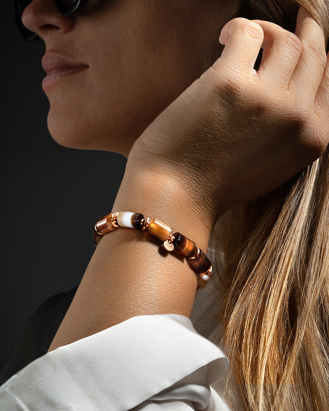 Bracelet Agate café Milania