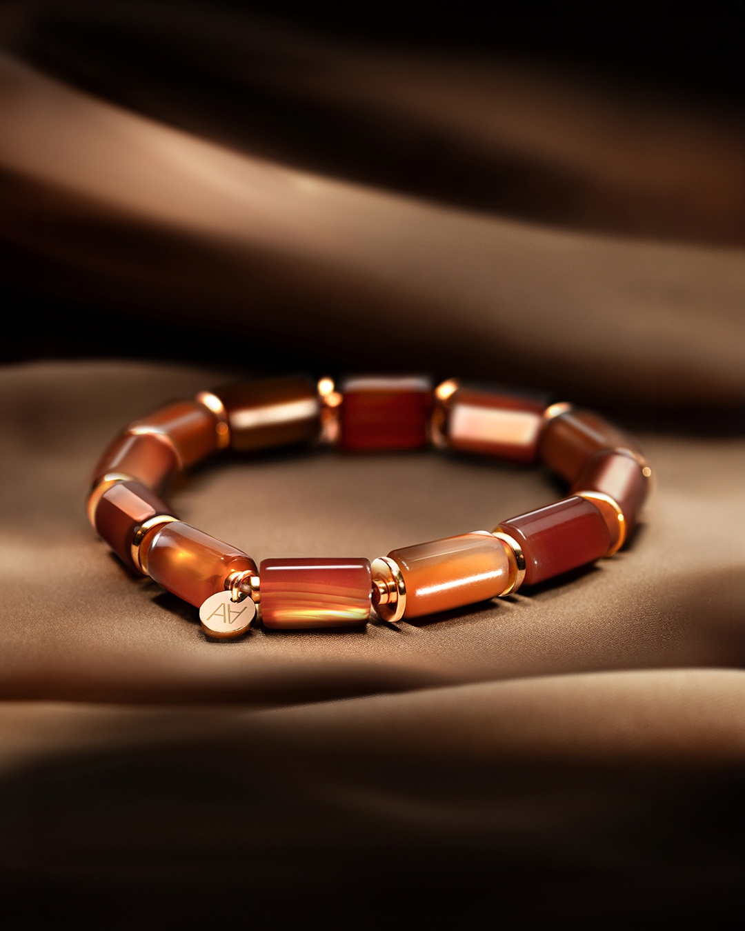 Packshot Bracelet Agate rouge  Rossia