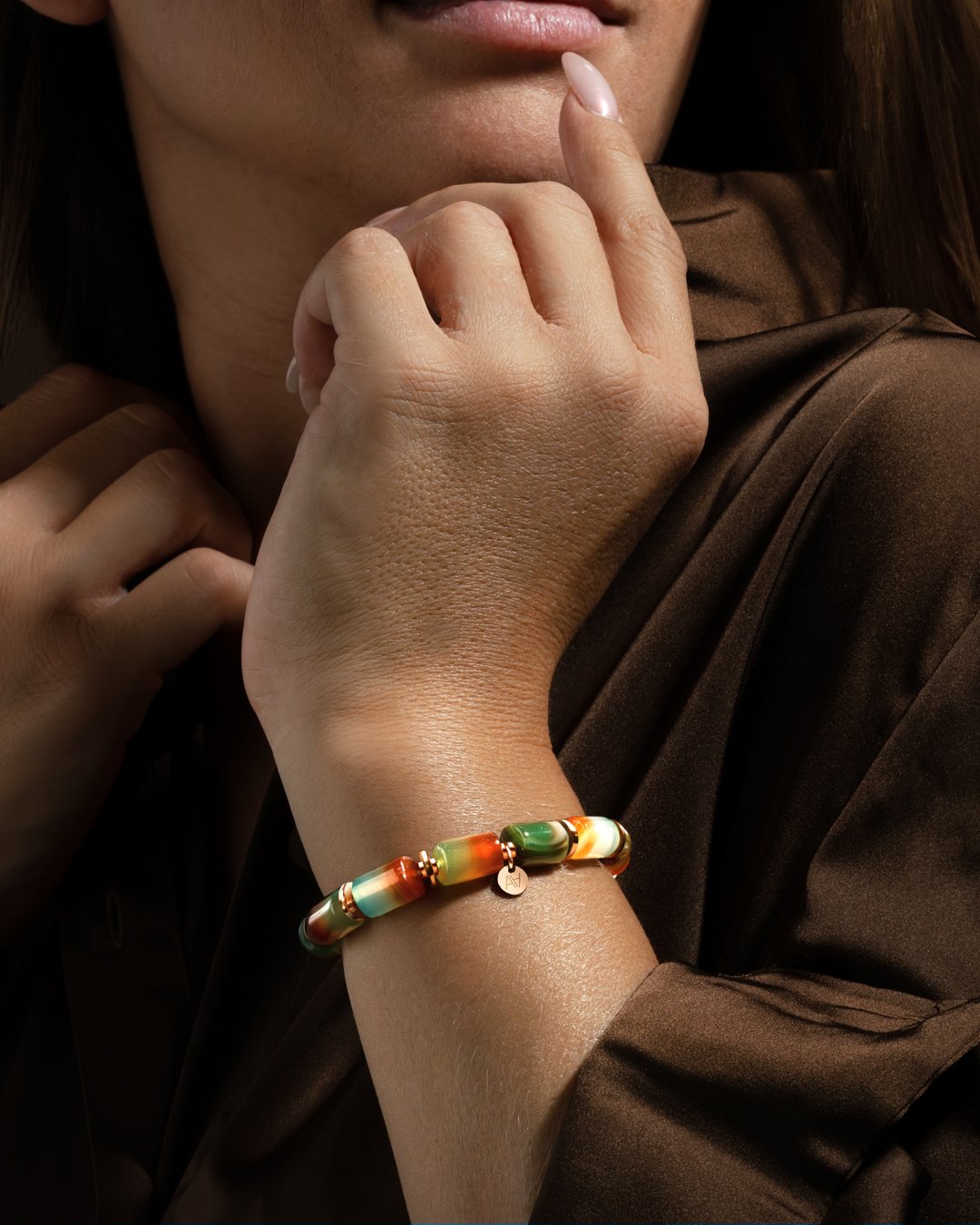 Bracelet Agate de paon Procida