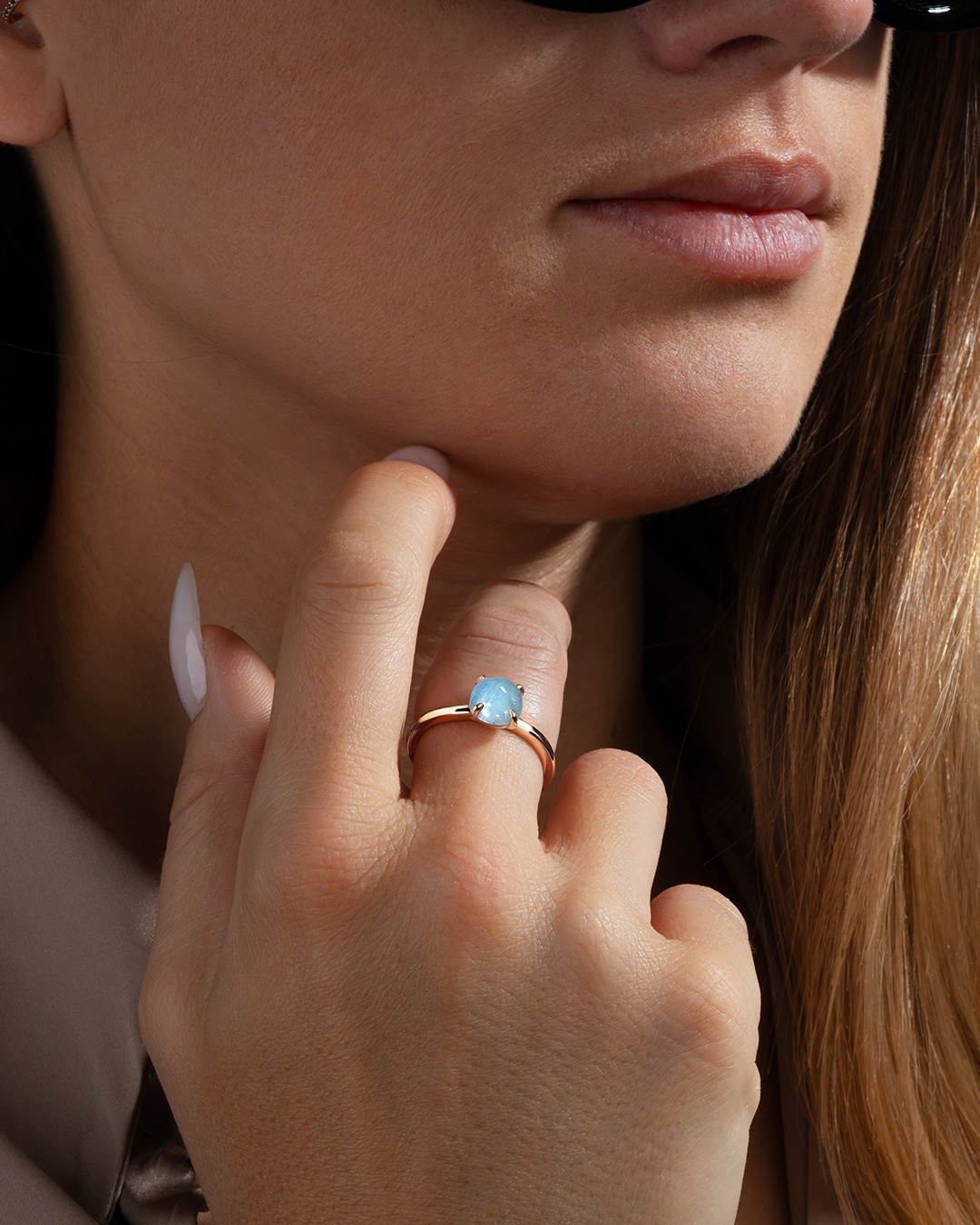 Bague Aigue marine Caprinia