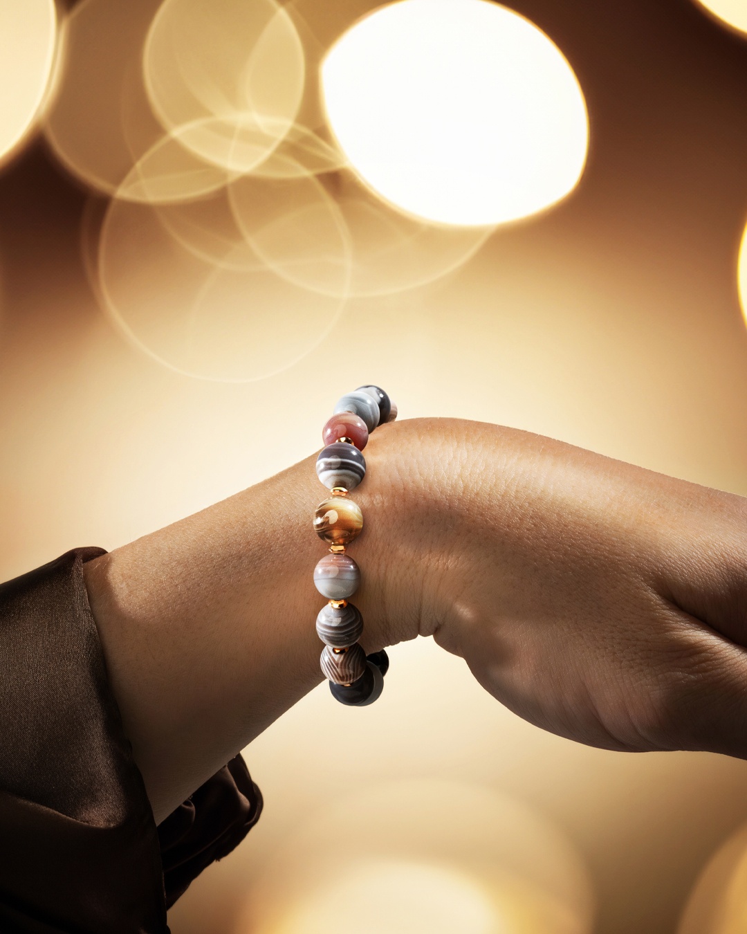 Bracelet Agate du Botswana Avellinora