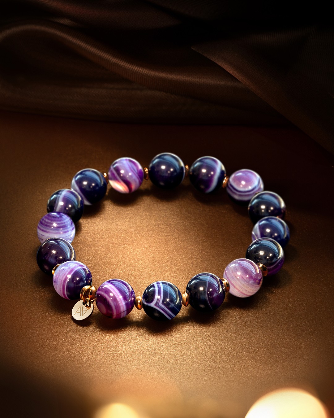 Bracelet Agate violette Callizzora
