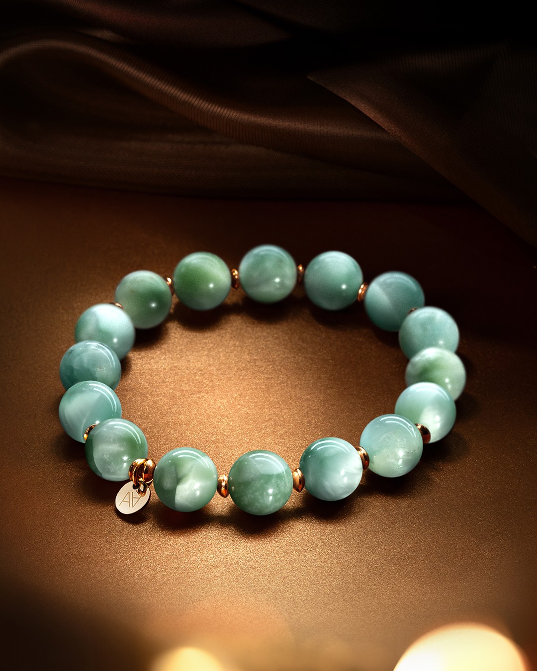 Bracelet Pierre de lune verte Ponzora