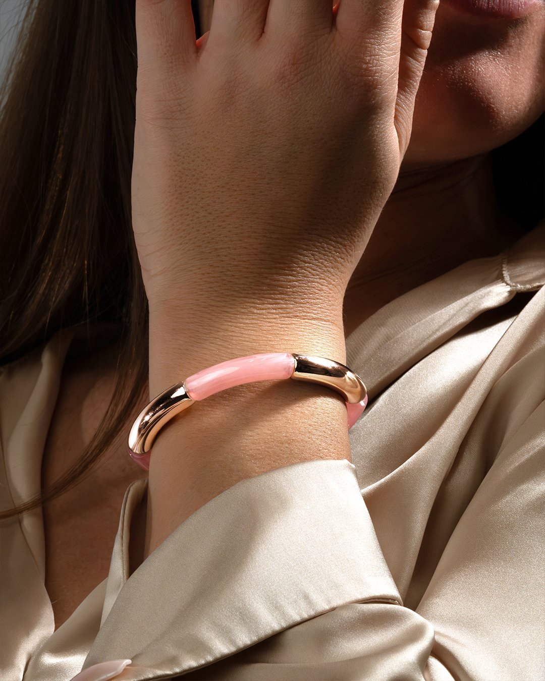 Bracelet Acétate Rose nacré Piava