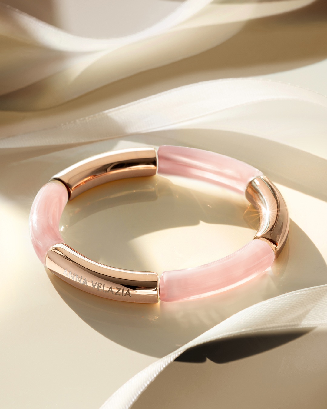 Bracelet Acétate Rose nacré Piava