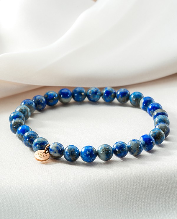 Bracelet lapis lazuli 6mm