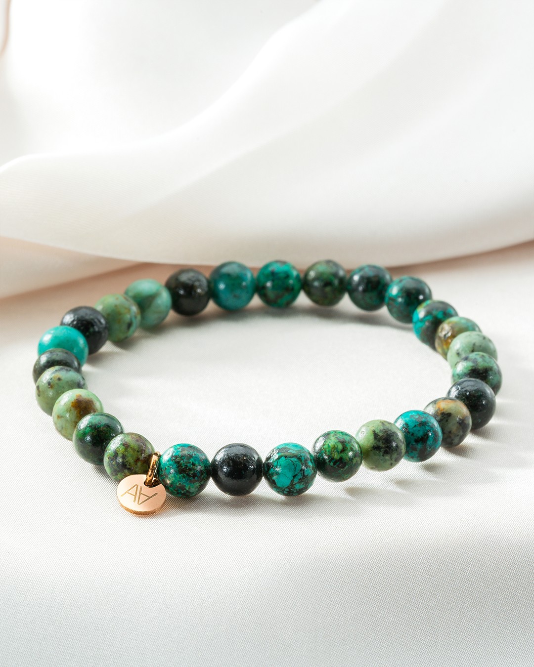 Bracelet Pierres naturelles Bracelet turquoise Afrique 6mm