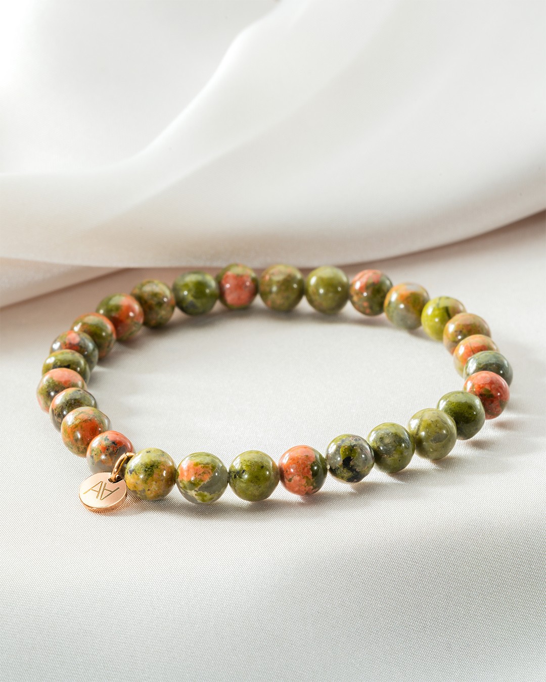 Bracelet Pierres naturelles Bracelet unakite 6mm