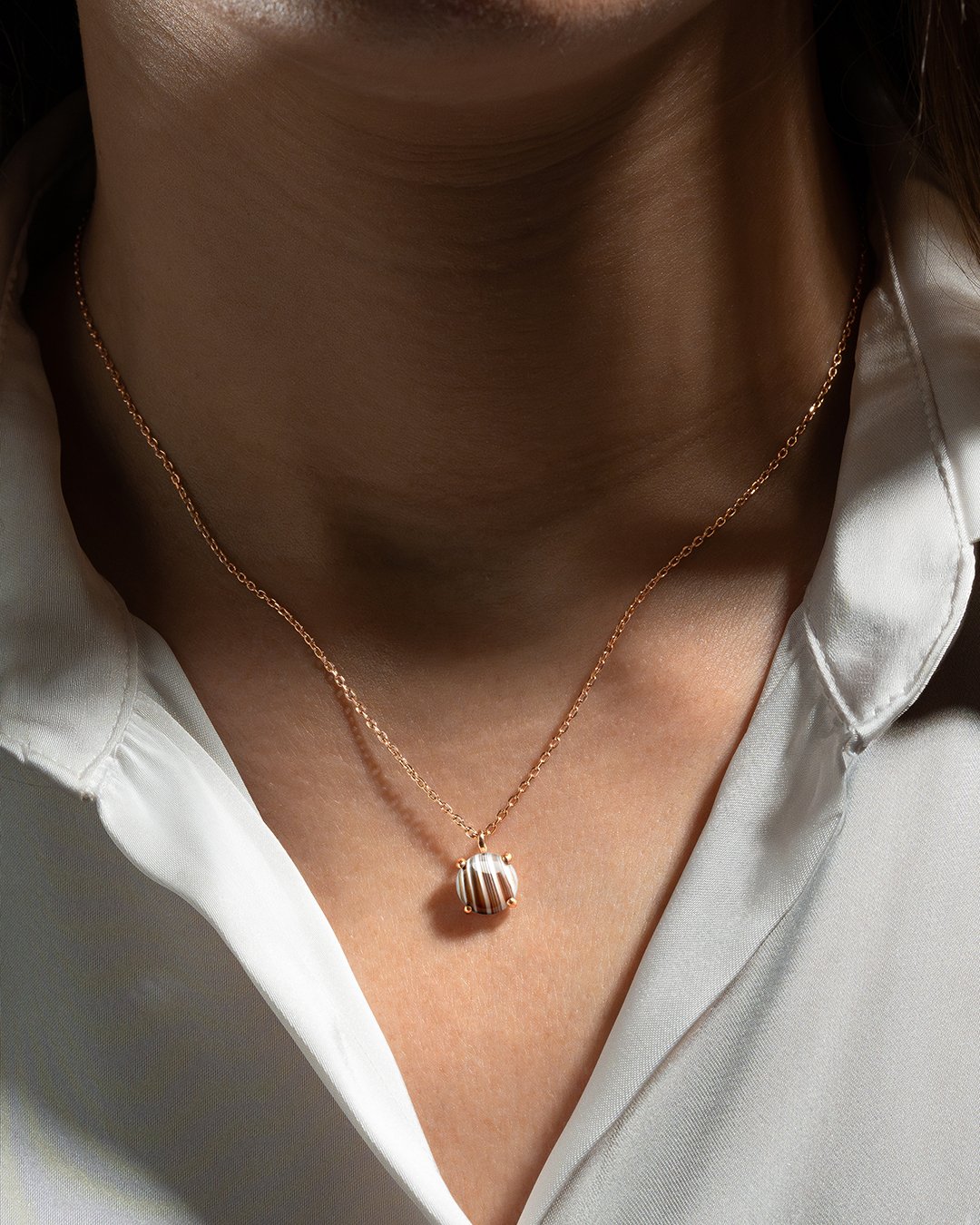 Pendentif Agate du Botswana Avellinio