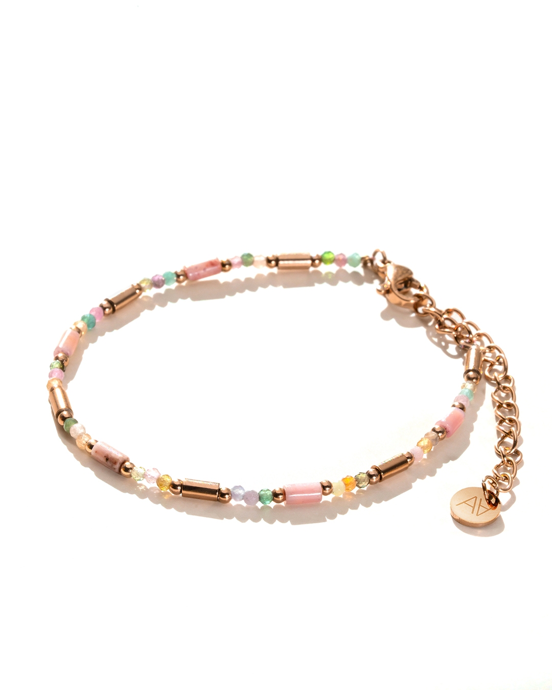 Packshot Bracelet Tourmaline Multicouleur et Rhodonite Monzila