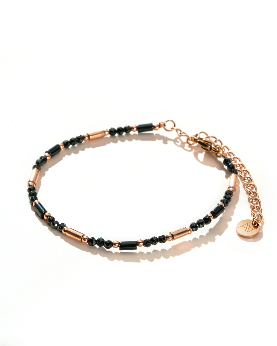 Packshot Bracelet Tourmaline noire et Agate noire Portofina