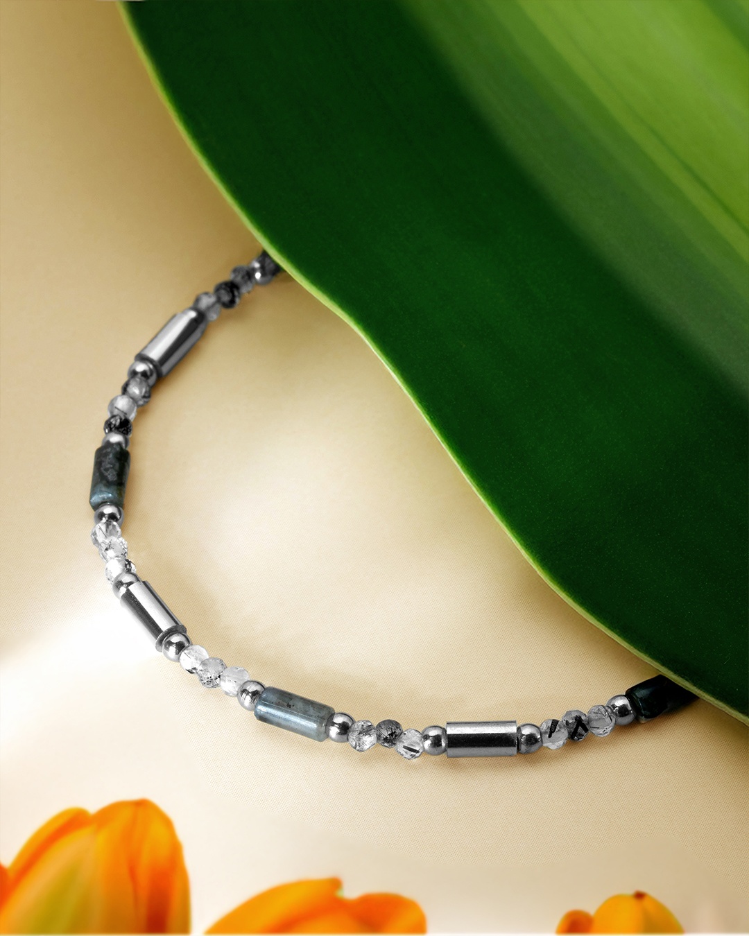 Packshot Bracelet Quartz rutile et Labradorite Adranina