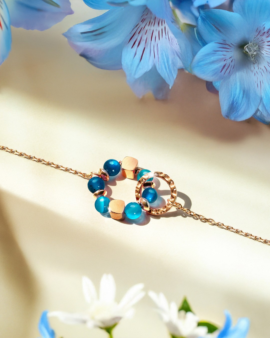 Packshot Bracelet Agate bleue Azzurra