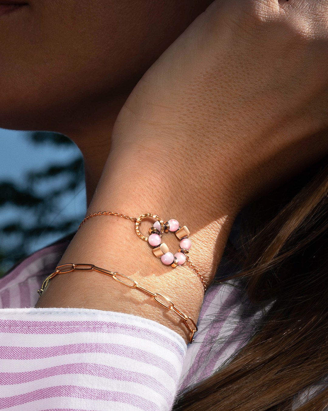 Bracelet Quartz rose Aurora