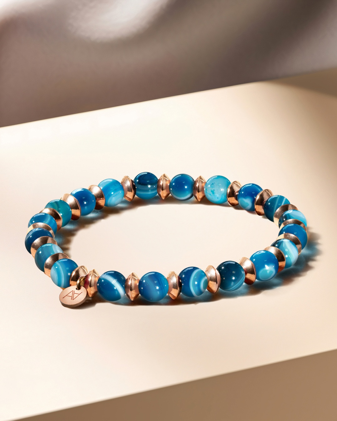 Packshot Bracelet Agate bleue Azzurina