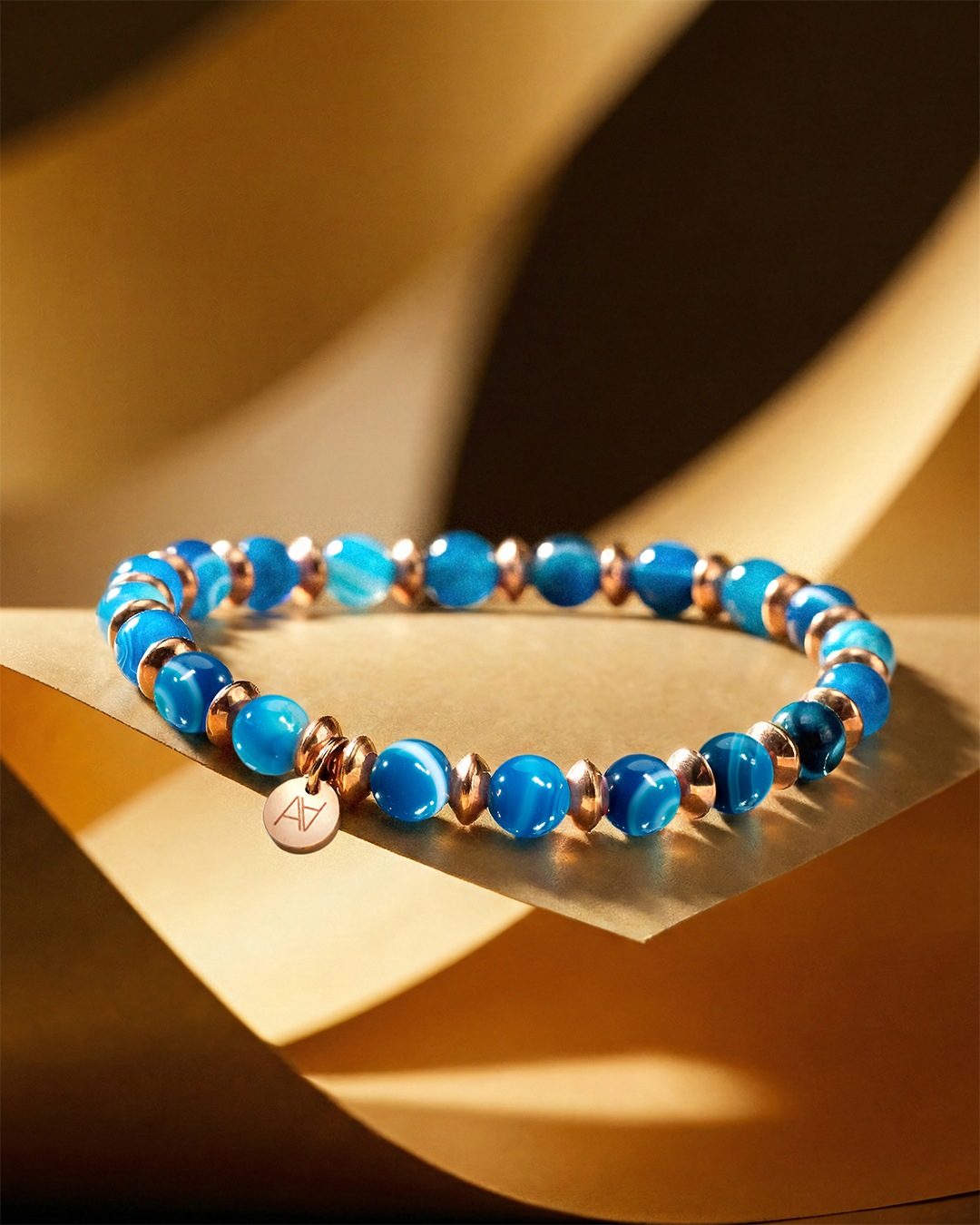 Packshot Bracelet Agate bleue Azzurina