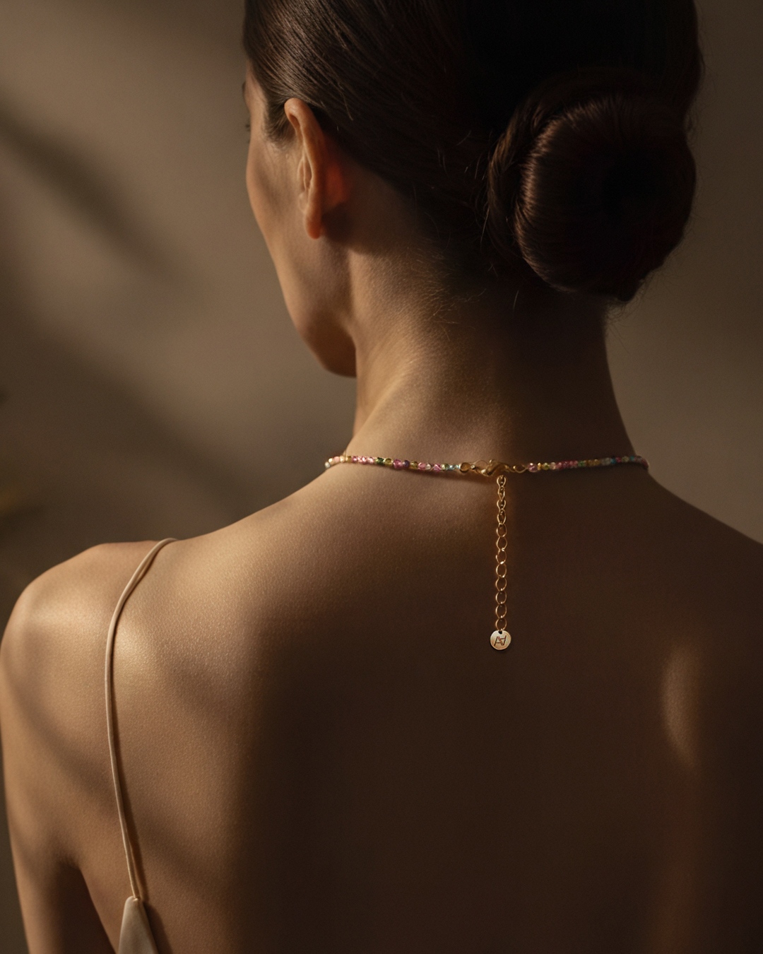 Packshot Pendentif Tourmaline multicolore Monza