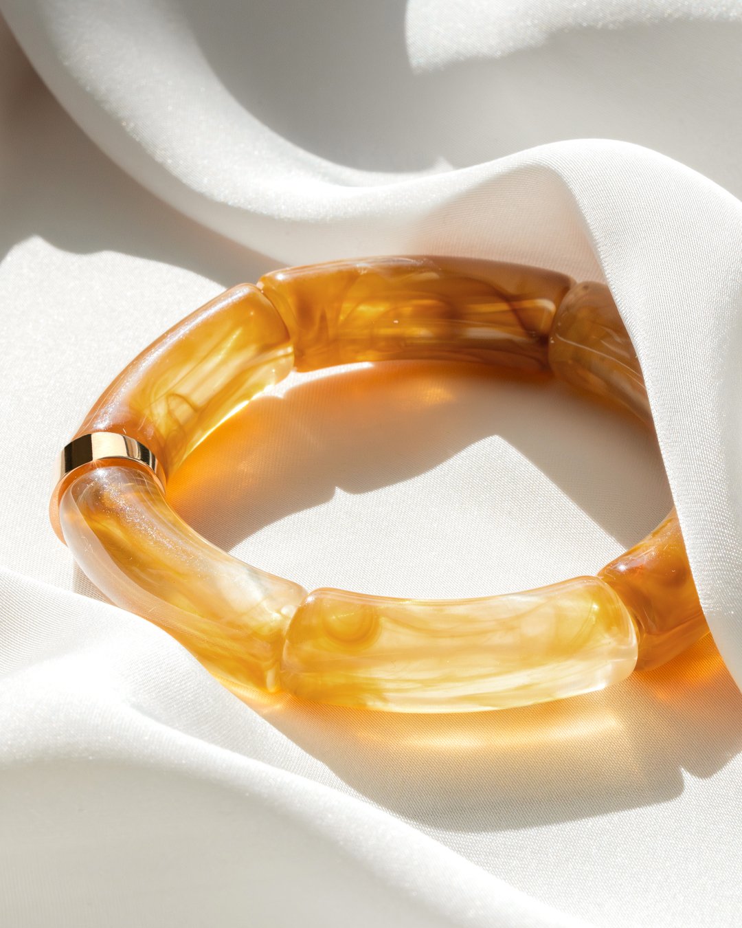 Packshot Bracelet Lueurs d'automne Ambre doré Tursi