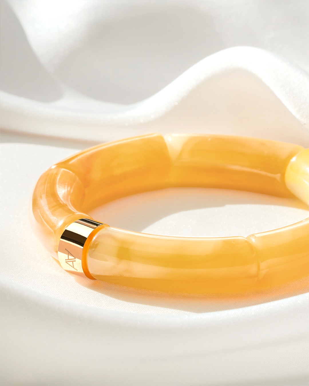 Packshot Bracelet Lueurs d'automne Ambre miel Scapoli