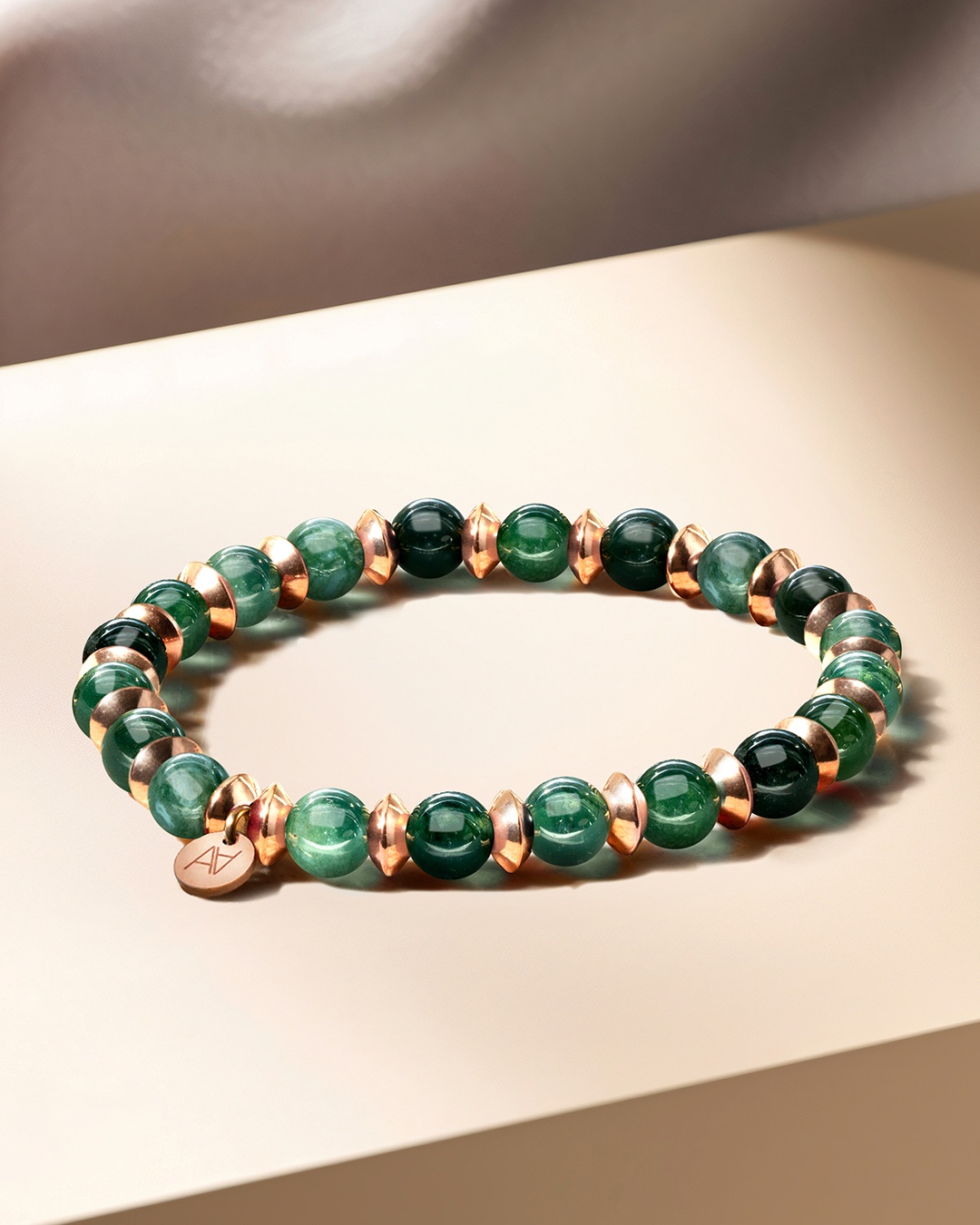 Bracelet Agate mousse Sovana