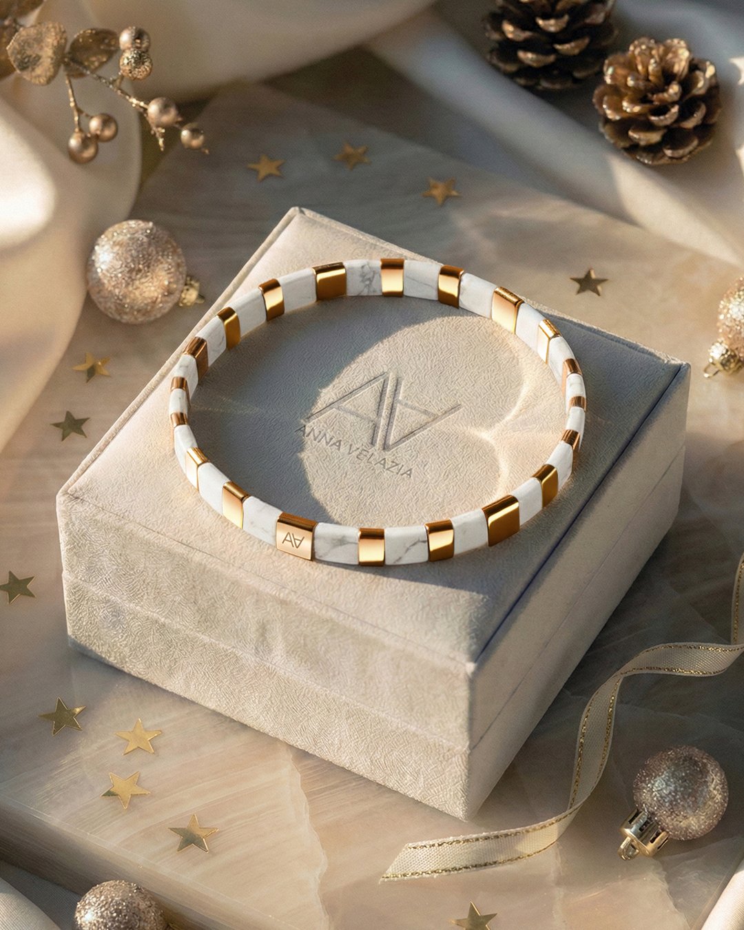 Packshot Bracelet Howlite Arco