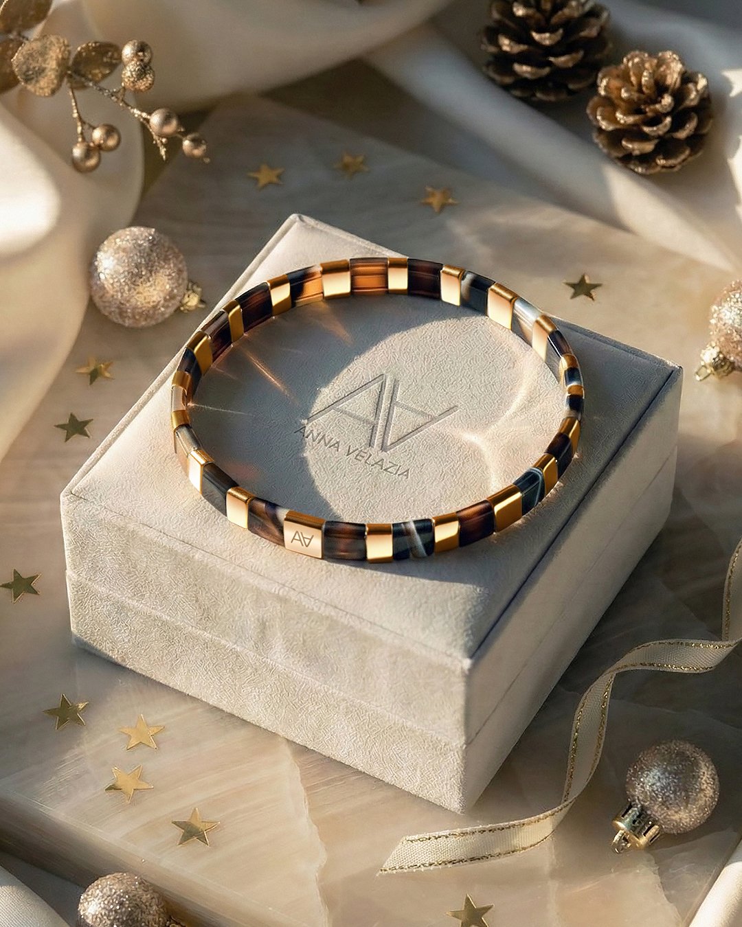 Bracelet Agate noire Assoro