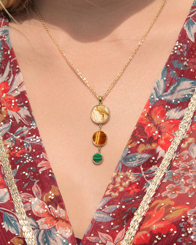 Lifestyle Pendentif  Acier doré inoxydable Andalinio