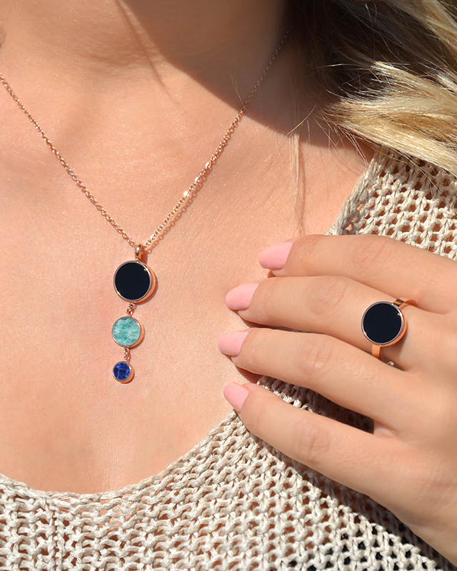 Lifestyle Pendentif  Acier rosé inoxydable Carlopolinio