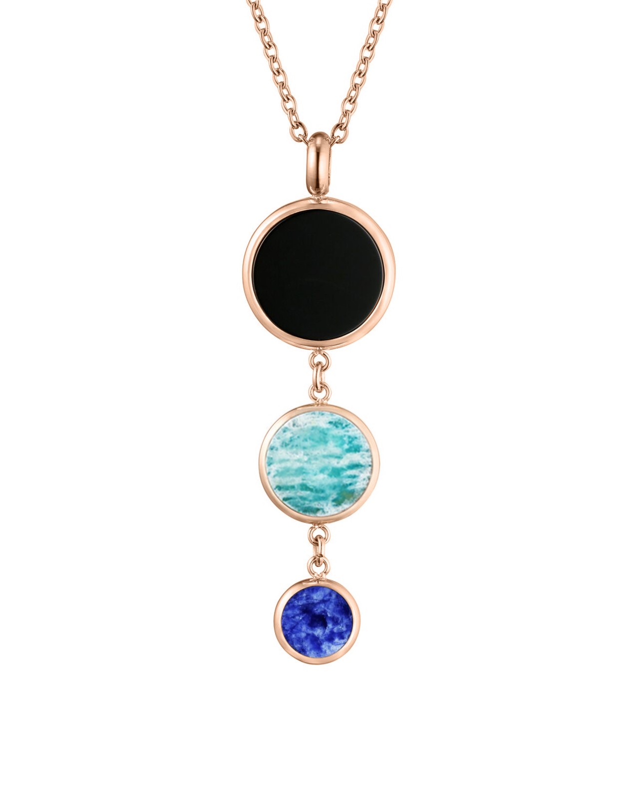 Packshot Pendentif  Acier rosé inoxydable Carlopolinio