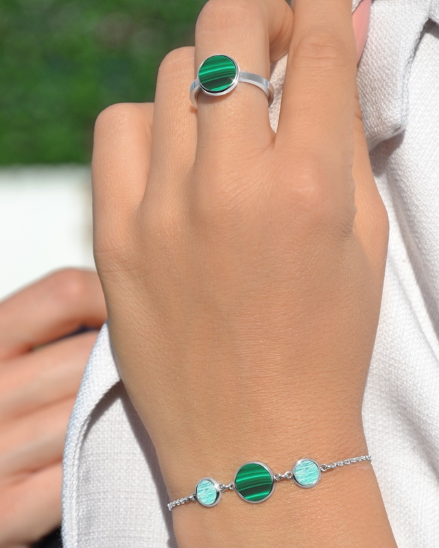 Lifestyle Bague  Malachite Copanella