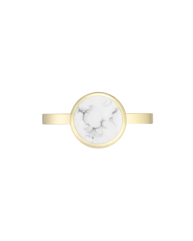 Bague Howlite Blanche Levola